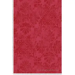 Papier Peint - HOME MAISON - Esprit Baroque - Rouge - 10 m x 0,53 m - Lessivable