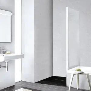 Liga paroi latérale tvd 700 x 1600mm argent ultra brillant verre trempé transparent Clean - Kermi