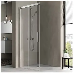 Comparateur de prix : Kermi Nica Porte coulissante, avec élément fixe, pour accès d'angle, N...