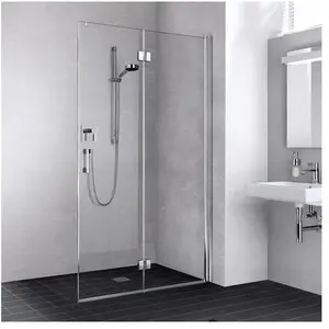 Kermi Liga Paroi de douche à l italienne, avec élément pliable, LI2YR1...