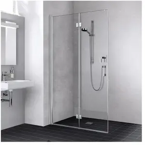 Kermi Liga Paroi de douche à l italienne, avec élément pliable, LI2YL1... pas cher