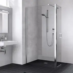 Kermi Liga Paroi de douche à l’italienne, avec battant, LIT1L09018VPK, LIT1L pas cher