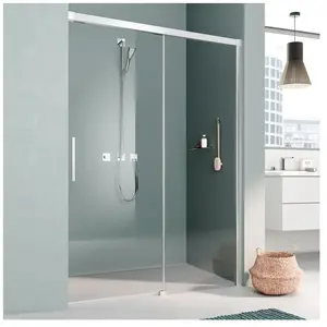 Kermi Nica Porte coulissante, avec élément fixe, pour niche, NIL2R1101... pas cher