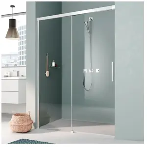 Kermi Nica Porte coulissante, avec élément fixe, pour niche, NIL2L1801... pas cher