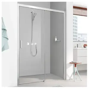 Comparateur de prix : Kermi Pega Porte coulissante, avec élément fixe, pour niche, pour paroi latérale, PED2R18020VAK, PED2R