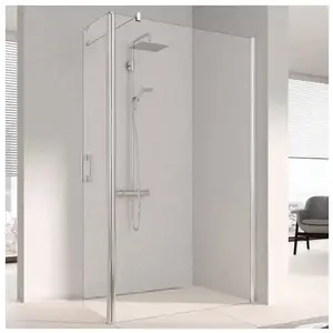 Kermi Pega Paroi de douche à l italienne, avec battant, PETFR08020VAK,...