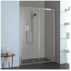 Kermi Liga Porte coulissante, avec élément fixe, pour niche, pour paroi latérale, LIG2R110181PK, LIG2R pas cher