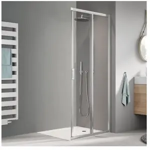 Kermi Liga Porte coulissante, avec élément fixe, pour accès d'angle, L... pas cher