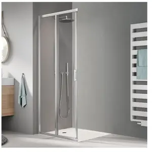 Kermi Liga Porte coulissante, avec élément fixe, pour accès d'angle, LIE2L100181PK, LIE2L pas cher