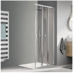 Kermi Liga Porte coulissante, pour accès d'angle, LIE3R110201AK, LIE3R pas cher