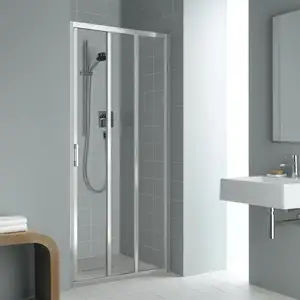 Kermi Liga Porte coulissante, avec élément fixe, pour niche, pour paroi latérale, LIG3R09020VAK, LIG3R pas cher