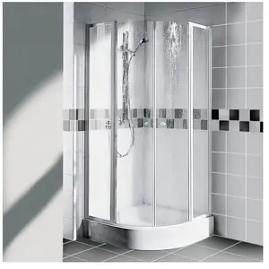 Kermi Nova 2000 Porte battante, avec élément fixe, N2P481002011K, N2P4... pas cher