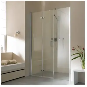 Kermi Diga Porte pliante, avec élément annexe, pour niche, DI2OL14020V... pas cher