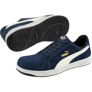 Comparateur de prix : Chaussure Basse - PUMA - Iconic Suede S1P Bleu T.39 640020300000039 TU