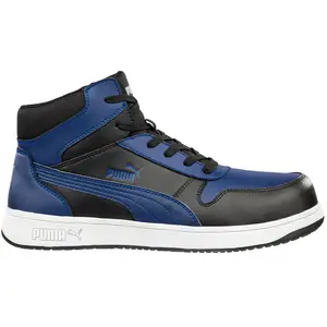 Comparateur de prix : Chaussures de sécurité FRONTCOURT BLUE/BLK MID | 630070 - Puma Safety