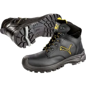 Comparateur de prix : PUMA Chaussures de sécurité Borneo BLACK MID S3 CI HI HRO SRC - noir/gris 45
