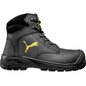 Comparateur de prix : Puma - Chaussures de sécurité Borneo black mid S3 ci hi hro src - noir/gris 47