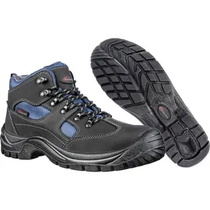 Comparateur de prix : Chaussures de sécurité Footguard Safe Mid S3 SRC Noir-Bleu-43