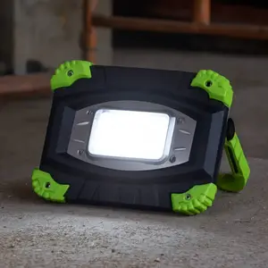 FH Lighting Projecteur d'extérieur LED rechargeable 850947, noir/vert,...