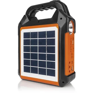 Comparateur de prix : EASYmaxx Kit générateur Solaire 10000mAh | 2 Modes de Recharge: Panneau Solaire ou USB | pour recharger téléphone Portable, powerbank, etc. | Radio FM intégrée et Haut-parleurs Inclus [Noir/Orange]