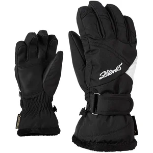 Ziener Lara Gants de Ski Fille, Noir, FR : L (Taille Fabricant : 6)