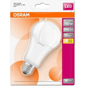 OSRAM Ampoule LED E27 20 W équivalent à 150 W blanc chaud pas cher