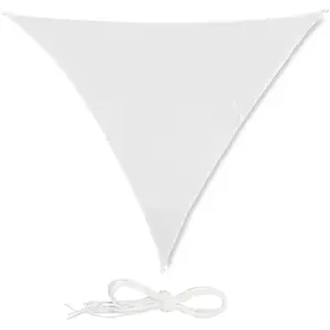 Voile d'ombrage - toile solaire Relaxdays - 10026362984 - Voile d'ombrage Triangle, Blanc pas cher