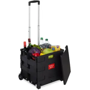RELAXDAYS Chariot de transports pliable sur roues - 10031420-46 pas cher