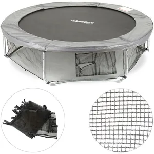 relaxdays Cadre Trampoline Protection Filet de sécurité pour Le Sol Ac... pas cher