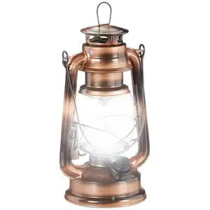 Comparateur de prix : Relaxdays Lanterne tempête LED, Retro comme décoration de fenêtre ou Lampe Jardin, à Piles, cuivrée