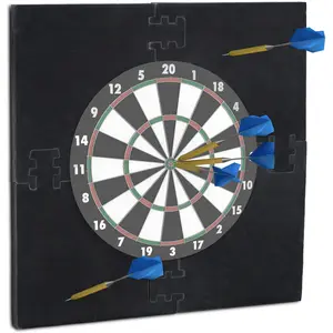 Comparateur de prix : Bordure de protection carrée pour jeu de fléchettes RELAXDAYS R6 en EV...