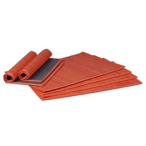 Relaxdays Set de table chemin de table en bambou lot de 6 table à mang... pas cher