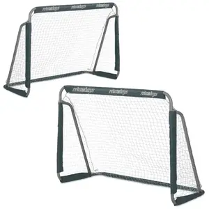 Comparateur de prix : Relaxdays Cage de football, lot 2, enfants et adultes, métal, but stable pour foot, H x L x P : 110 x 150 x 75 cm, grise