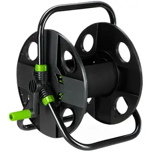 Relaxdays Enrouleur de tuyau pour tuyau de 30 m 1/2", acier, plastique...Vendu paramazon