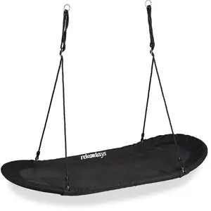Comparateur de prix : Balançoire Nid d'oiseau XXL noir - RELAXDAYS - 10032264-0 - Balançoire...