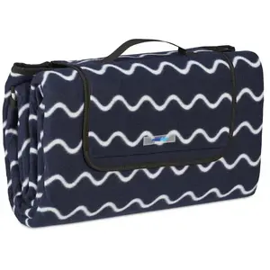 Relaxdays - Couverture pique-nique xxl, 200 x 200 cm, tapis de plage, ...