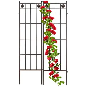 Comparateur de prix : Treillis de jardin, métal, lot de 2, espalier plantes grimpantes, à pl...