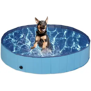 Comparateur de prix : Piscine pour chiens, h x d : 30 x 160 cm, pliable, avec évacuation, ba...
