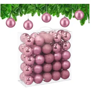 Relaxdays Boule de Noël, lot Pratique de 50, en Plastique Robuste, pou...