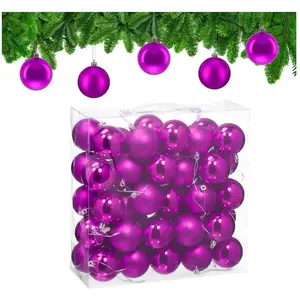 Boule de Noël, lot pratique de 50, plastique robuste, pour décorer le ...