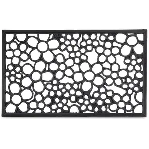Relaxdays 10020195 paillasson caoutchouc noir 45 x 75 cm 10020195 pas cher