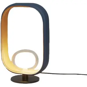 TOOY lampe de table FILIPA 555.31 (Cuir bi-couleur - verre et métal) pas cher