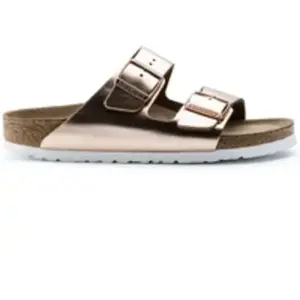 Sandales femme Birkenstock Arizona Natural Leather Multicolore 42 Étroit 952093 pas cher