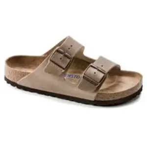 Sandales Birkenstock Arizona Waxy Leather Marron 35 Étroit 552813 pas cher