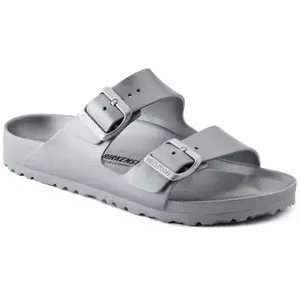 Birkenstock Sandales Birkenstock Arizona Cuir Metallic - Gris - 36 pas cher