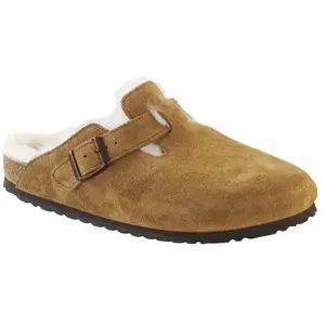 Birkenstock - Boston VL Shearling - Sandales Mink - 36 - Étroit pas cher
