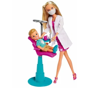 Simba STEFFI LOVE DENTIST - POUPÉE EN TANT QUE DENTISTE ET TIMMY EN TANT QUE