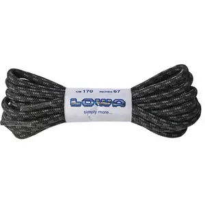 LOWA Lacets trekking 210cm BLACK/GREY -  210CM pas cher