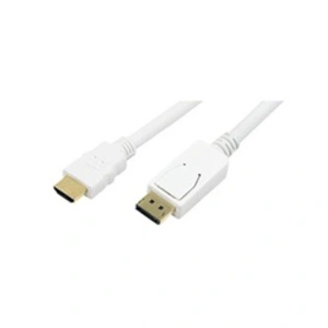 Comparateur de prix : LogiLink - Câble adaptateur - DisplayPort mâle pour HDMI mâle - 2 m - blanc