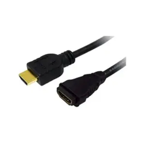 2direct Câble HDMI de rallonge LogiLink - 5m - Noir - High Speed avec Ethernet - Contacts dorés